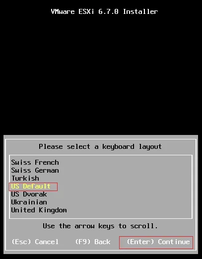 نصب ESXI 6.7 - 6