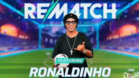 رونالدینیو سفیر بازی Rematch شد؛ منتظر دیگر ستارگان بزرگ فوتبال باشید!