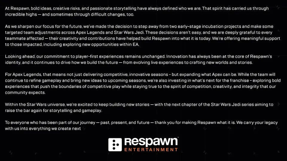 respawn-canceled-propject-layoffs-apex-legends-star-wars-games