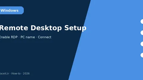آموزش Remote Desktop ویندوز ۱۱؛ فعال‌سازی RDP و اتصال از کلاینت