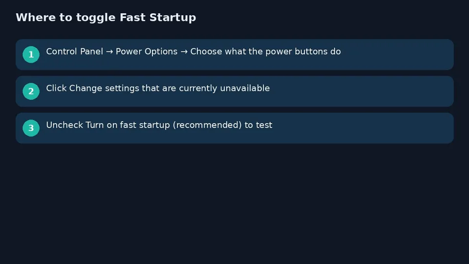 ترفند Fast Startup و شبکه ویندوز؛ وقتی آداپتر عجیب رفتار می‌کند