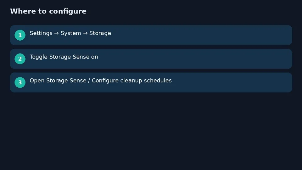 ترفند Storage Sense ویندوز؛ آزادسازی خودکار فضای دیسک