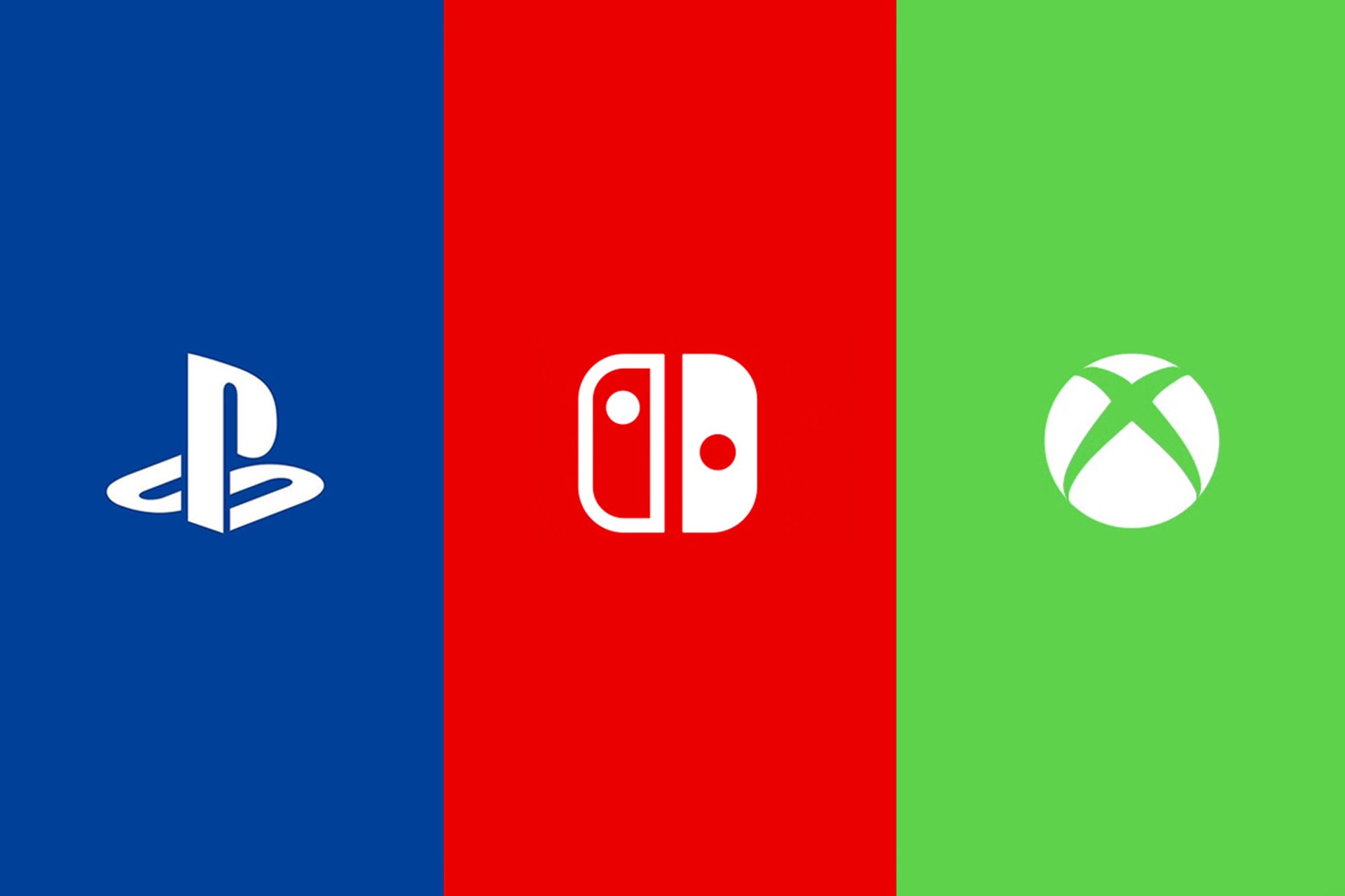 xbox and playstation and nintendo logo